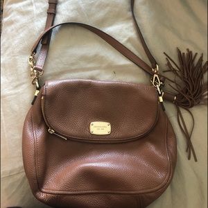 Brown/tan Michael kors Med/large cross body bag